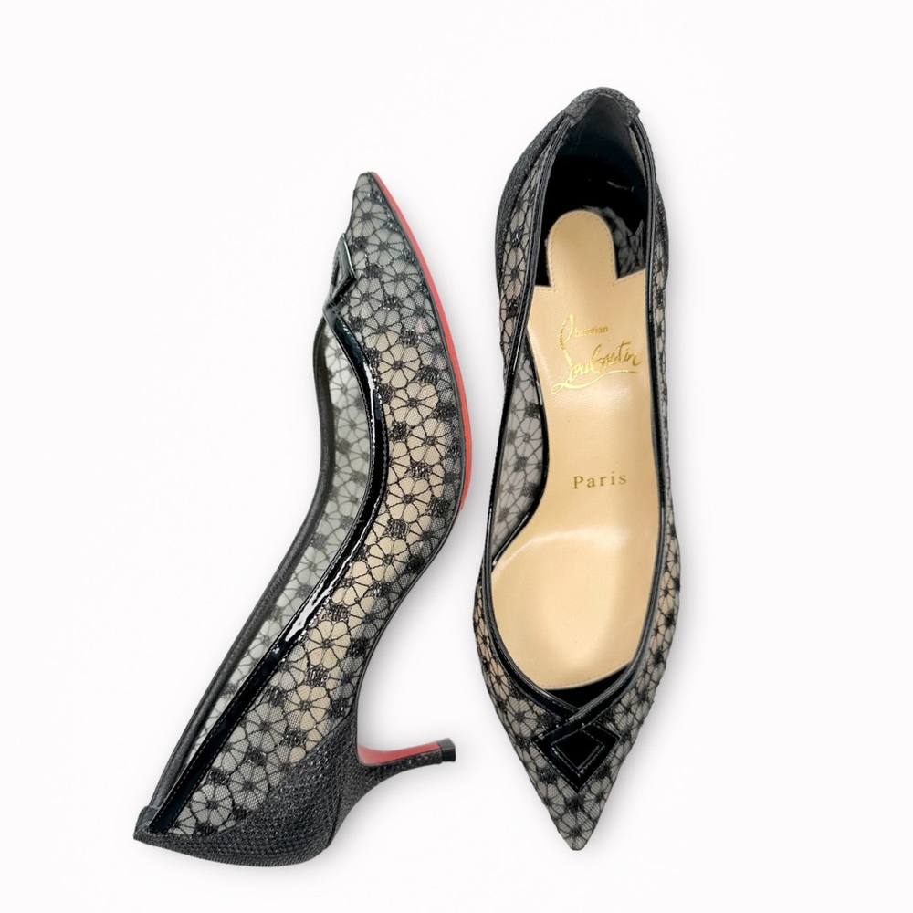 Christian Louboutin Neomid Lace Heels 55